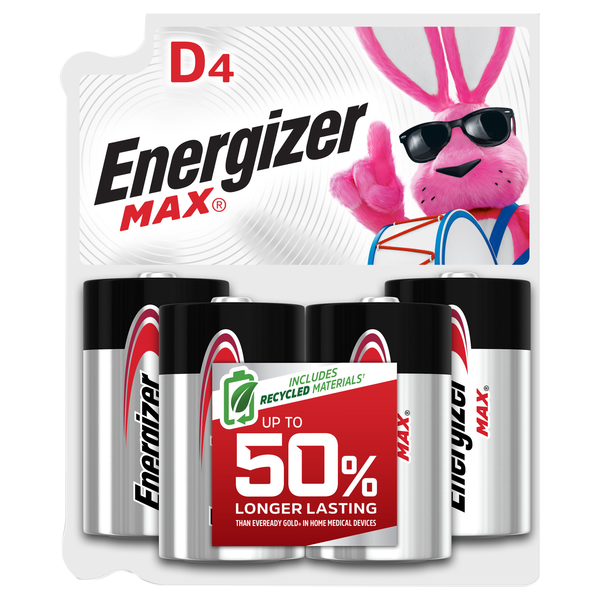 Energizer Max Batteries Size D4