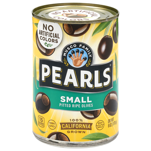 Pearls California Small Pitted Ripe Black Olives