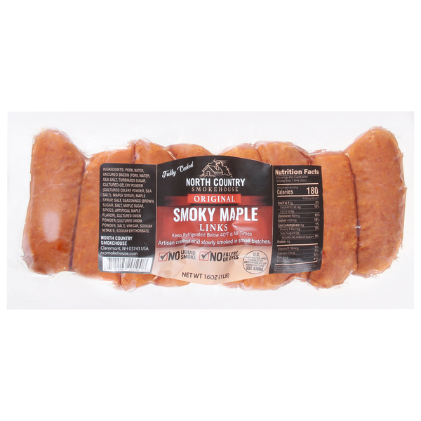 North Country Smokehouse Smoky Maple Links - 8 ct