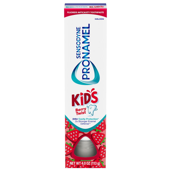 Sensodyne ProNamel Kids Fluoride Anticavity Berry Twist Toothpaste
