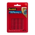 3M Scotch Mounting Squares Clear Removable 0.68 X 0.68 Inch