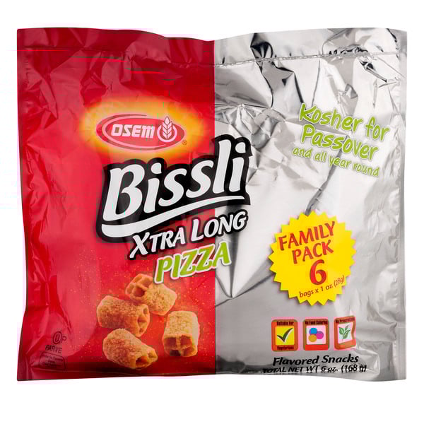 Osem Bissli Xtra Long Pizza Flavored Snacks Kosher For Passover