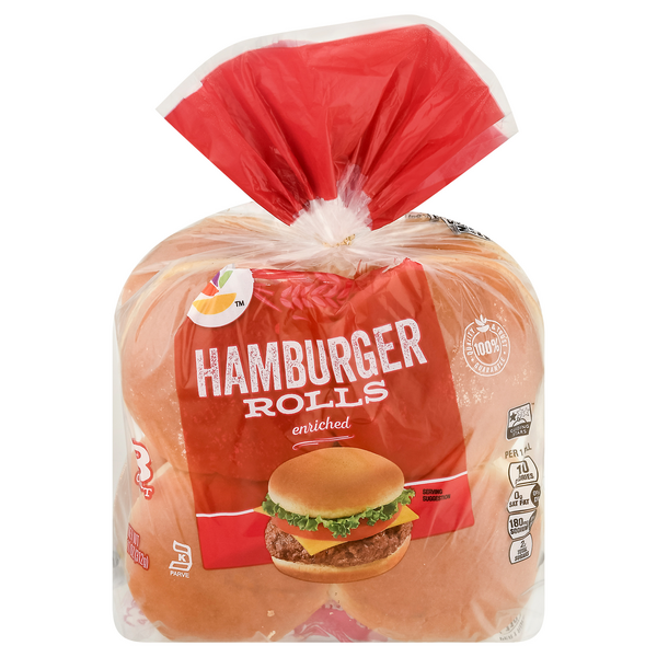 Our Brand Enriched Hamburger Rolls - 8 ct