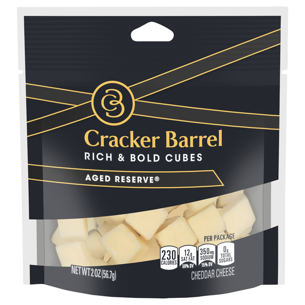 Cracker Barrel Aged Reserve Cheddar Cheese Cubes