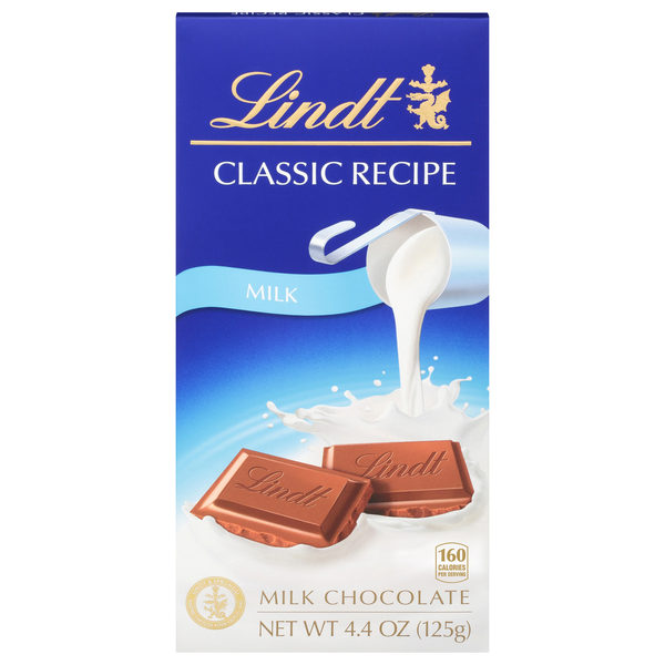 Lindt Classic Recipe Milk Chocolate Candy Bar