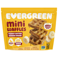 Evergreen Mini Peanut Butter Banana Waffles - 9 ct Frozen