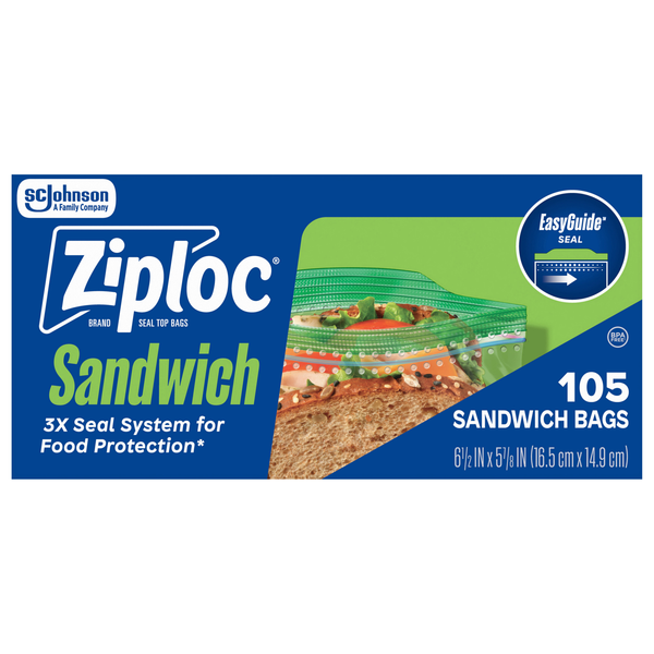 Ziploc EasyGuide Sandwich Bags