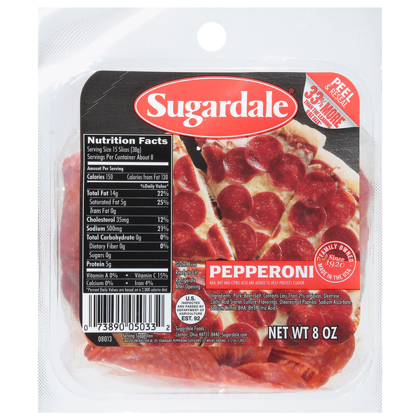 Sugardale Pepperoni Slices