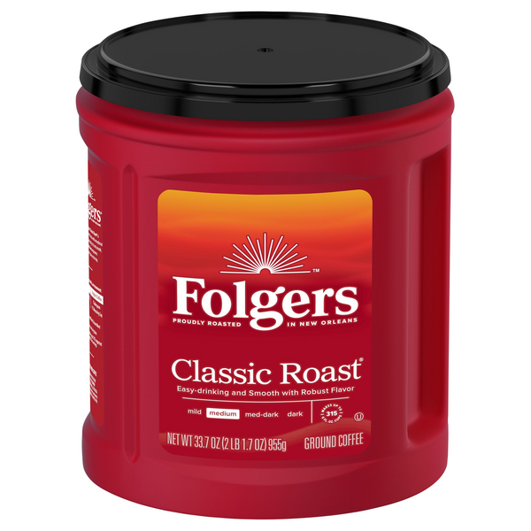 Folgers Classic Roast Medium Roast Ground Coffee