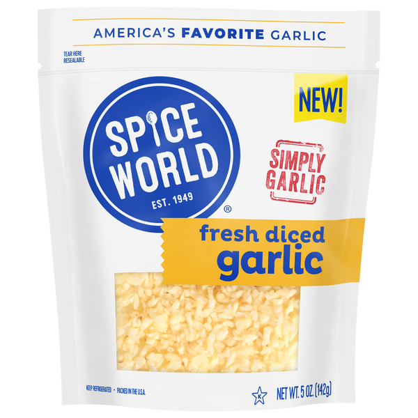 Spice World Fresh Diced Garlic