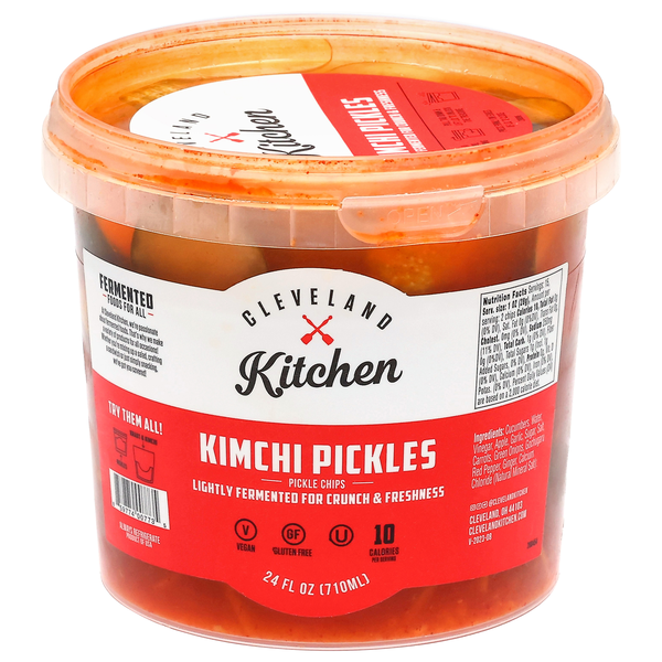 Cleveland Kitchen Spicy & Sweet Kimchi Pickle Chips Refrigerated