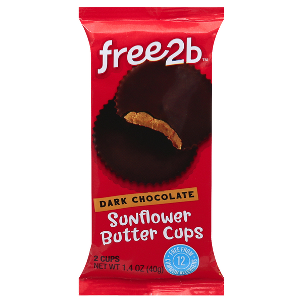 Save on Free2b Gluten Free Sunflower Butter Dark Chocolate Candy Cups