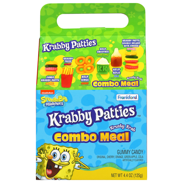 Nickelodeon Spongebob Squarepants Krabby Patties Combo Meal Gummy Candy