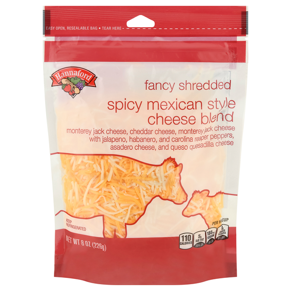Hannaford Fancy Shredded Spicy Mexican Style Cheese Blend