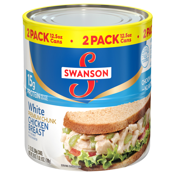 Swanson Premium White Chunk Chicken Breast in Water - 2 ct
