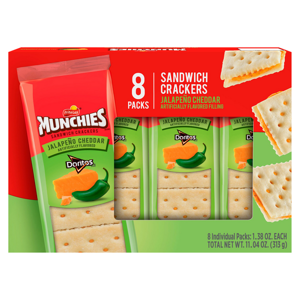 Save on Munchies Sandwich Crackers Jalapeno Cheddar 8 ct Order Online