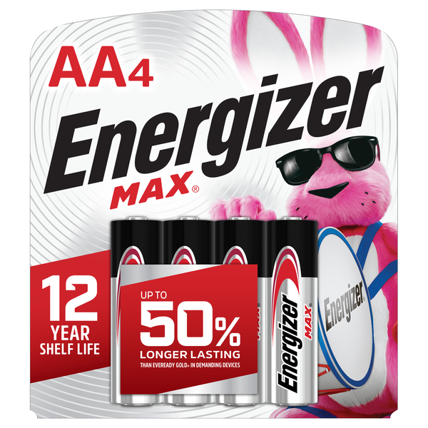 Energizer Max Alkaline Batteries Size AA