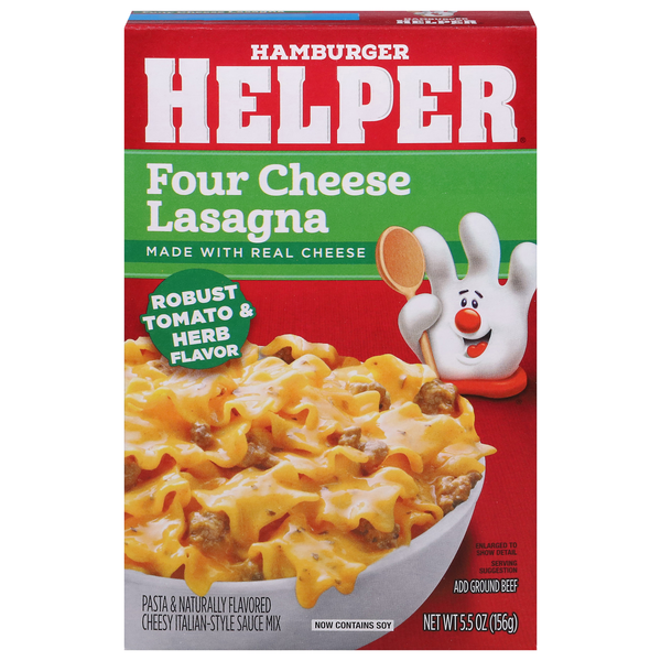 Save on Hamburger Helper Four Cheese Lasagna Order Online Delivery