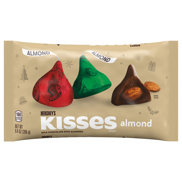 Hershey's KISSES Almond Milk Chocolate Christmas Candy