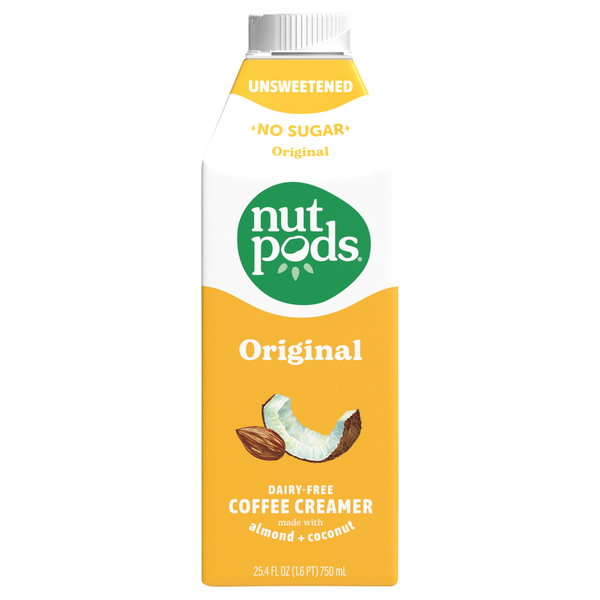 nutpods Dairy Free Unsweetened Original Flavored Almond + Coconut Creamer
