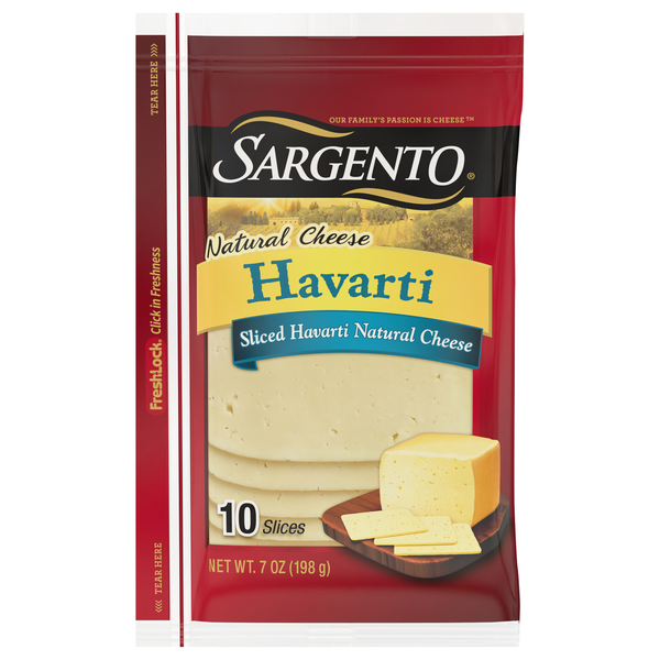Save on Sargento Sliced Natural Havarti Cheese - 10 ct Order Online