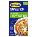 Butterball All Natural 93% Lean/ 7% Fat Turkey Burgers - 6 ct Frozen