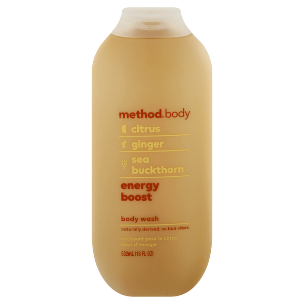 Save on Method Energy Boost Body Wash with Citrus Ginger Sea Buckthorn