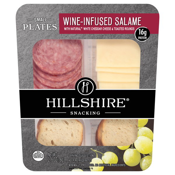 Hillshire Snacking Small Plates Wine-Infused Salame with White Cheddar