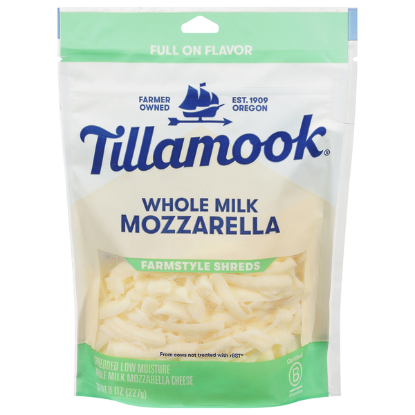 Tillamook Farmstyle Shredded Whole Milk Mozzarella Cheese