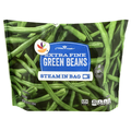 Our Brand Steam In Bag Extra Fine Green Beans Frozen