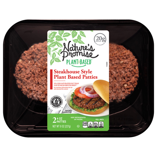 Nature's Promise Plant Based Steakhouse Style Patties - 2 ct