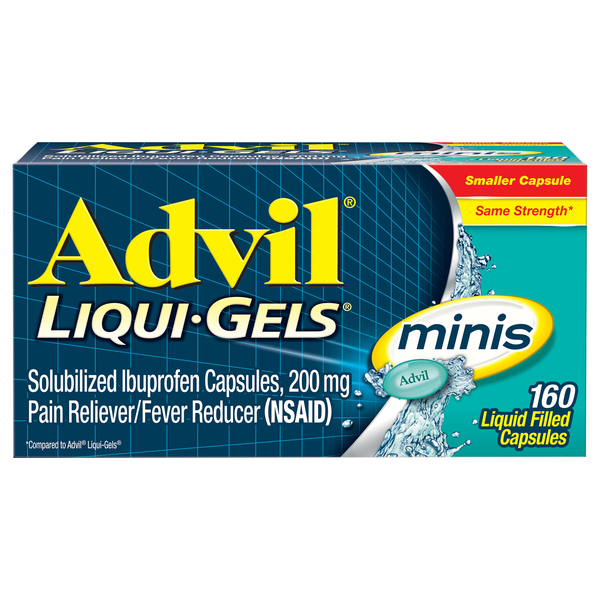 Advil Ibuprofen Pain Relief 200 mg Liqui-Gel Minis