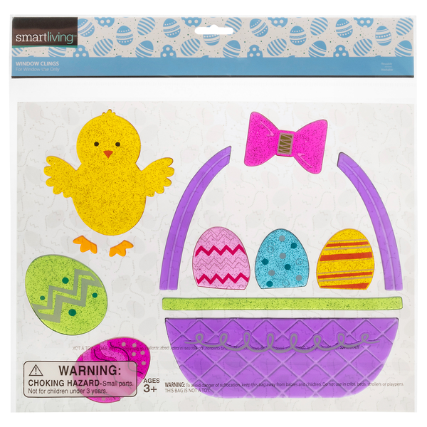 Smart Living Easter Window Clings Basket