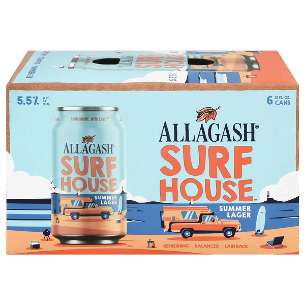 Allagash Surf House Summer Lager Beer - 6 pk