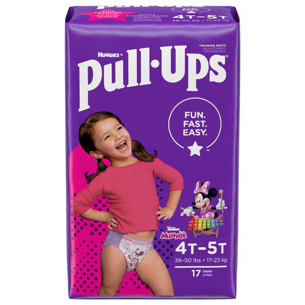 4T-5T Training Pants Girls 38-50 lbs 