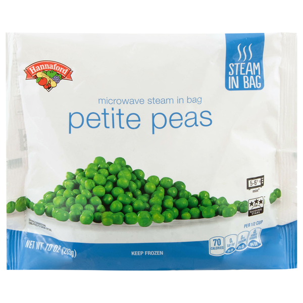 Hannaford Steam in Bag Petite Peas Frozen