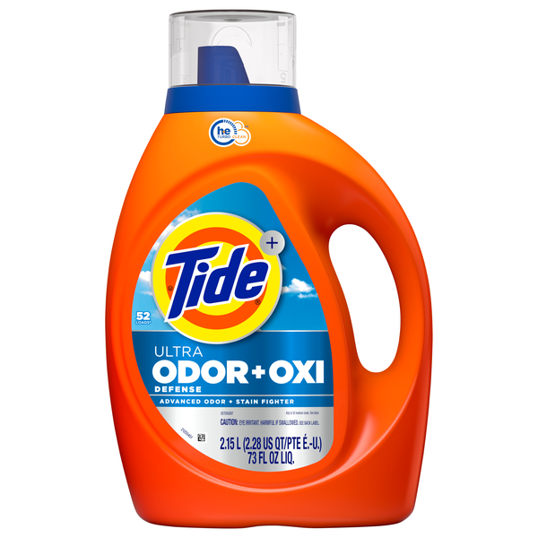 Tide + Ultra Odor Defense Plus Oxi Liquid Laundry Detergent