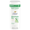 Dove Aluminum Free Cucumber & Green Tea Deodorant Stick 2.4oz/2 ct