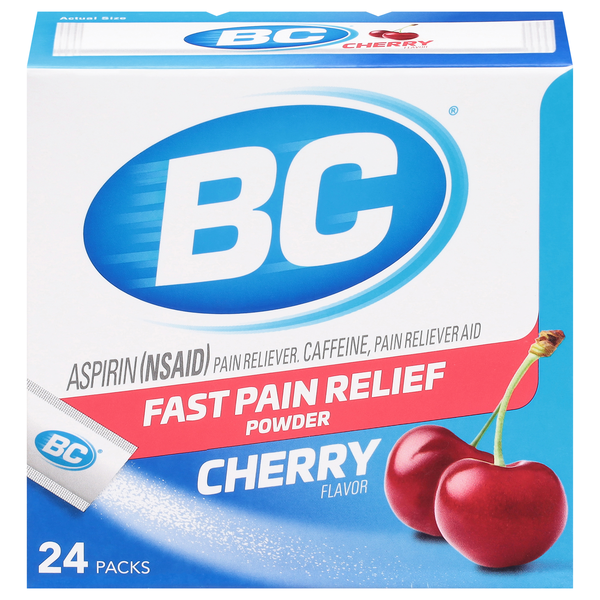 BC Aspirin Powders Fast Pain Relief Cherry