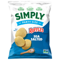 Simply Ruffles Reduced Fat Sea Salted Potato Chips Party Size