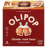 Olipop Classic Root Beer Prebiotic Soda - 4 pk