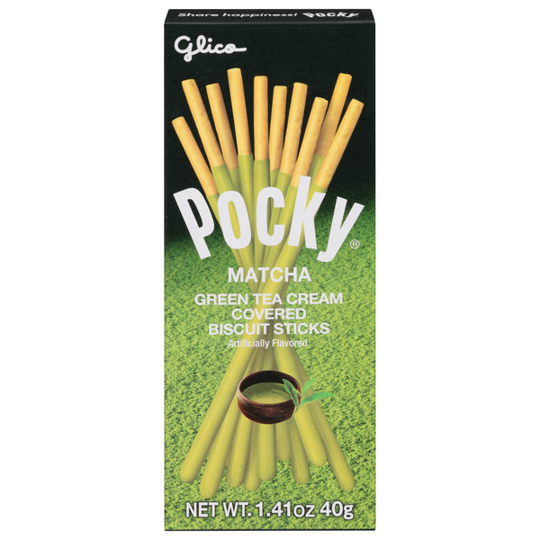 Pocky Matcha Green Tea Cover Biscuit Sticks
