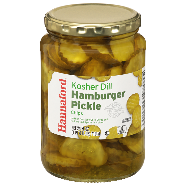 Hannaford Fresh Pack Hamburger Kosher Dill Pickle Slices