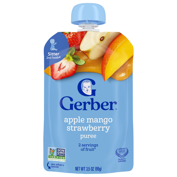 Gerber Natural Toddler Apple Mango & Strawberry with Vitamin C