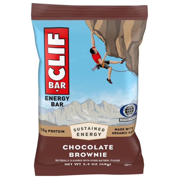 CLIF Organic Chocolate Brownie 10g Protein Energy Bar