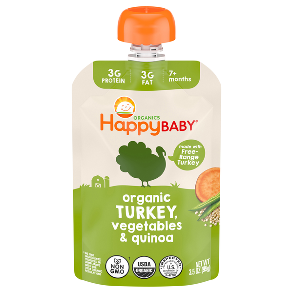 Happy Baby Organics Turkey Vegetable & Quinoa Skillet Stage 3 Baby Food