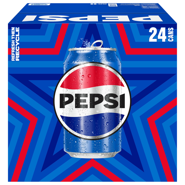 Pepsi Cola Soda - 24 pk