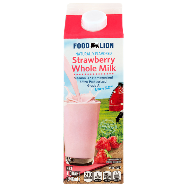 Food Lion Strawberry Whole Milk
