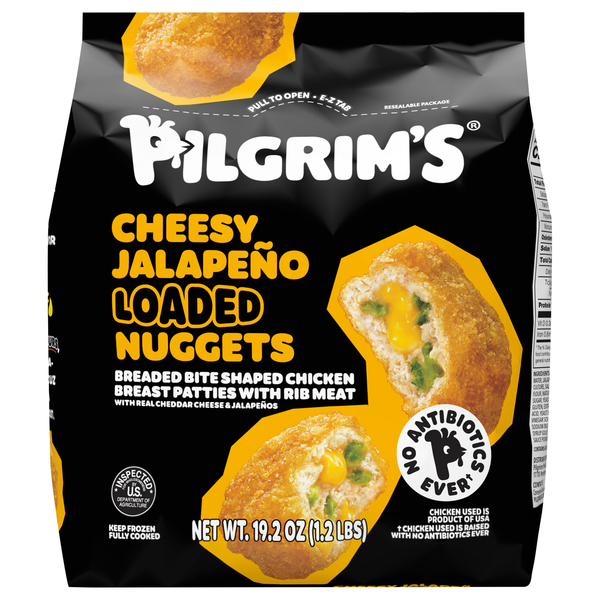 Pilgrim's Cheesy Jalapeno Loaded Chicken Nuggets Frozen