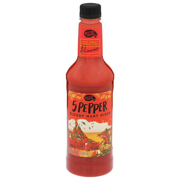 Master of Mixes 5 Pepper Seriously Spicy Bloody Mary Mixer Non-Alcoholic